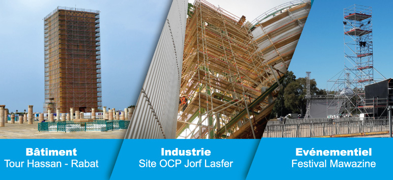 Ingénierie, formation, Vente, location de Matériel d'échafaudage.