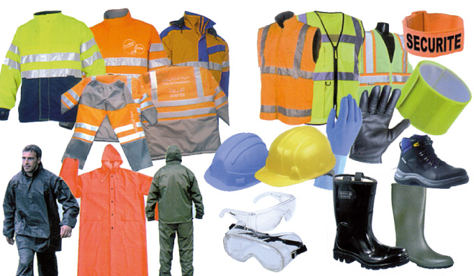 Confection de vêtements de travail. Articles de protection