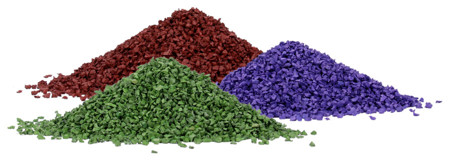 Granulats de caoutchouc recyclés Elastopaint vulgalia - solpark