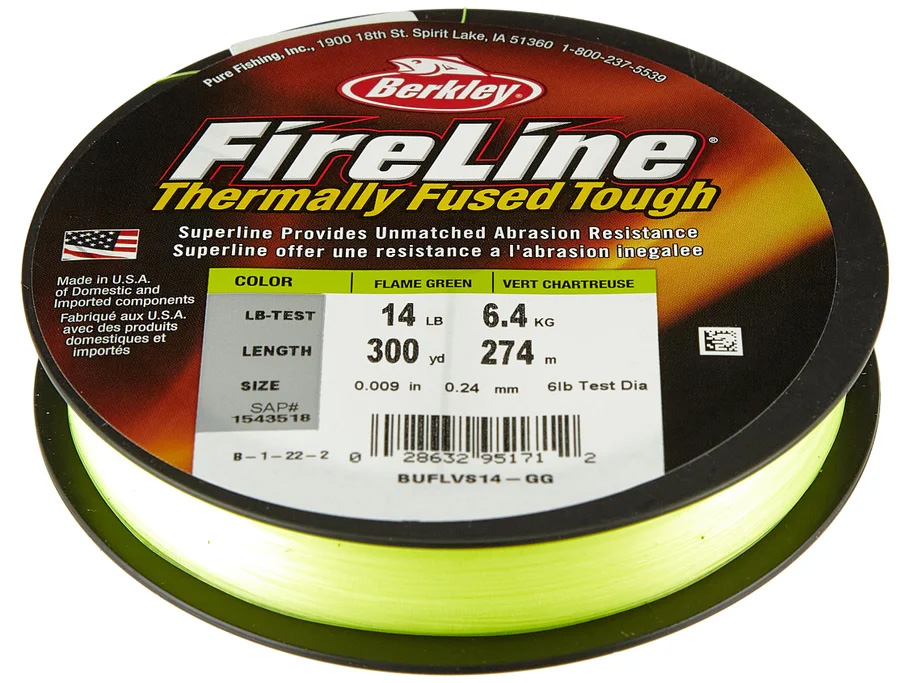 Berkley FireLine Super Line Vert Flamme - espace marine
