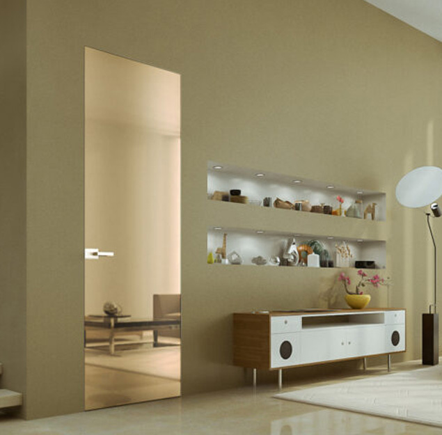 Portes battantes en verre Mirr battant - smart exit