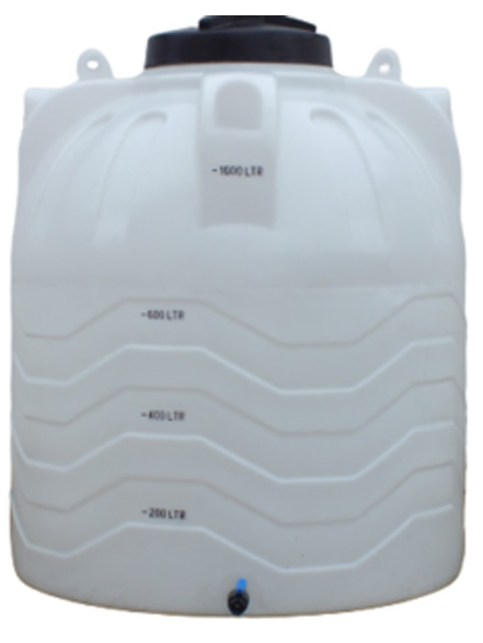Citerne Verticale 1000 Litres Blanche - apn plast