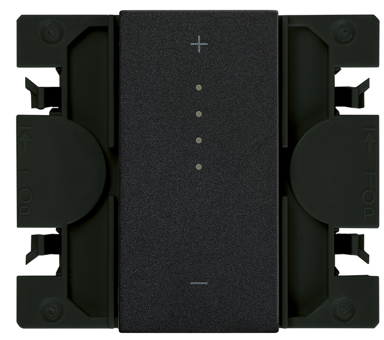 Interrupteur électronique réglable 230 V~ DALI iO à touche étroite noir mat Simon 270