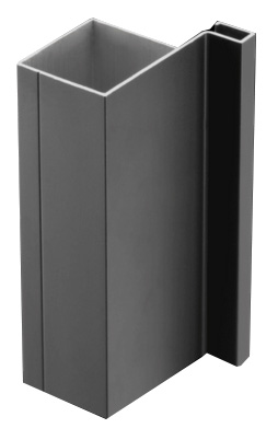 Profil vertical de vallée (L) matte et noir - inter cocina