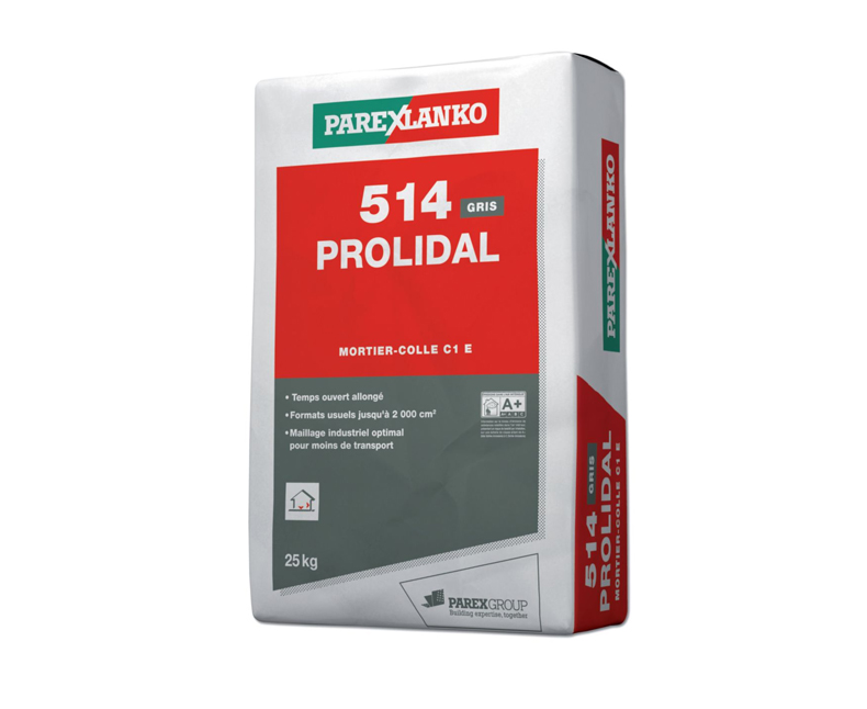 Mortier-colle sol/mur intérieur 514 Prolidal - gris - sac de 25 kg - sodap-maroc