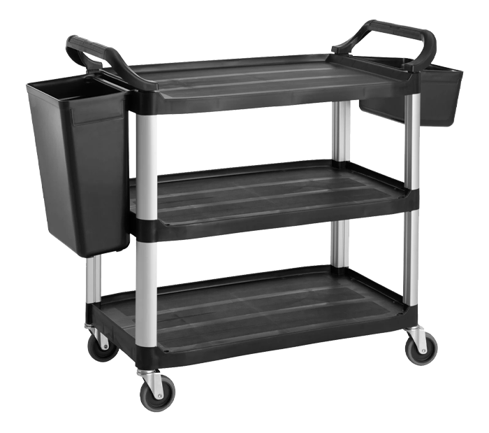 Chariot de service plastique 3 niveaux
