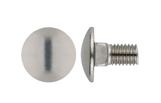 Vis tête ronde collet carré. Acier inoxydable A2 - intraviss-maroc