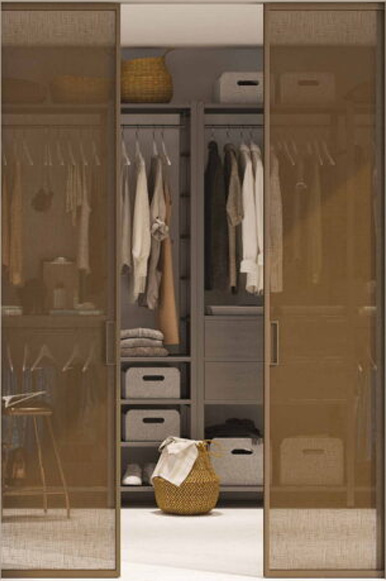 Portes coulissantes en verre Acqua sans habillages scrigno- smart exit