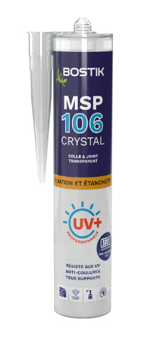 Mastic transparent Bostik MSP 106 CRYSTAL - Smc colles